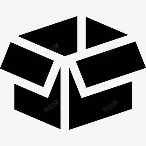 开箱纸板送货图标svg_新图网 https://ixintu.com 包装 小黑 开箱 纸板 送货