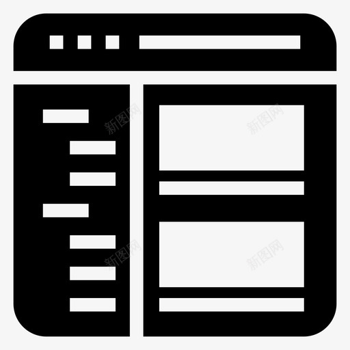 站点地图浏览器菜单图标svg_新图网 https://ixintu.com 浏览器 窗口 窗口和应用程序 站点地图 网页 联机 菜单
