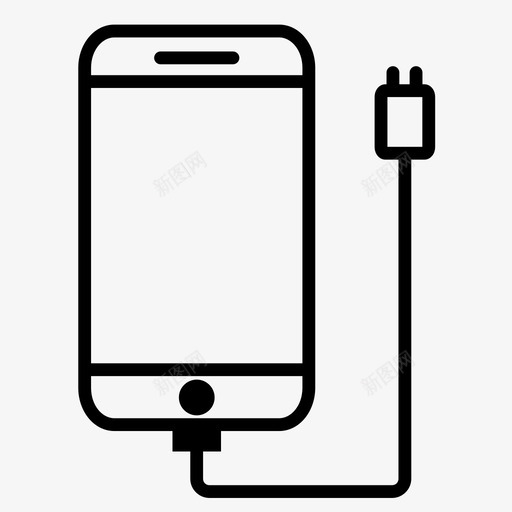 充电移动充电器电源图标svg_新图网 https://ixintu.com 充电 电源 移动充电器