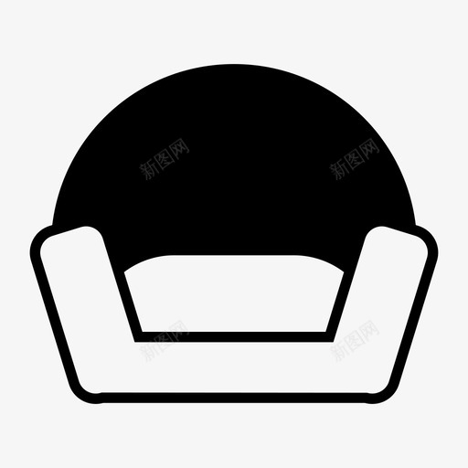 沙发椅子休息室图标svg_新图网 https://ixintu.com 休息室 半沙发 座椅 椅子 沙发