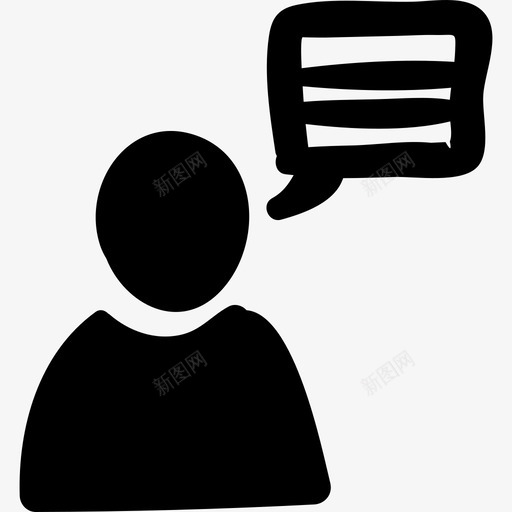 信息人手工制作的生意图标svg_新图网 https://ixintu.com 人 信息 手工制作的生意