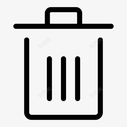 垃圾桶技术卷2图标svg_新图网 https://ixintu.com 垃圾桶 技术卷2
