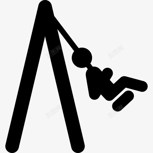 荡秋千玩图标svg_新图网 https://ixintu.com 玩 荡秋千