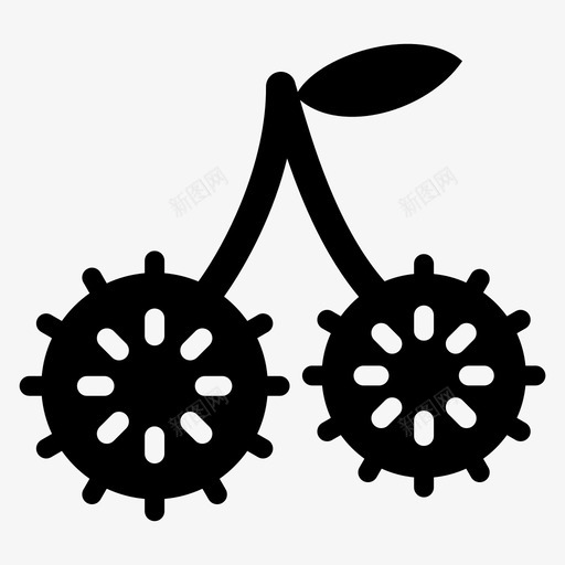 红毛丹水果健康图标svg_新图网 https://ixintu.com 健康 水果 热带 红毛丹