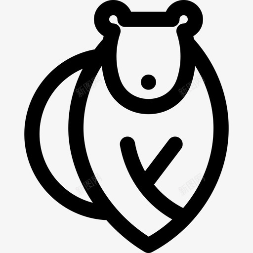 熊动物小动物图标svg_新图网 https://ixintu.com 动物 小动物 熊