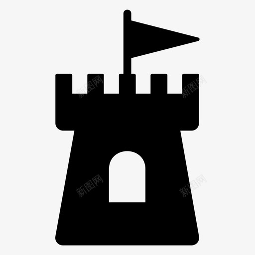 城堡建筑宫殿图标svg_新图网 https://ixintu.com 城堡 塔楼 宫殿 建筑 皇家