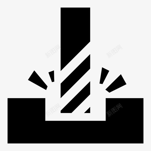 数控钻尖机械铣床图标svg_新图网 https://ixintu.com 刀具 数控钻尖 机械 铣床