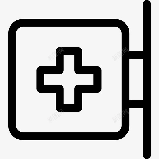 药房医疗服务线性图标svg_新图网 https://ixintu.com 医疗服务 线性 药房