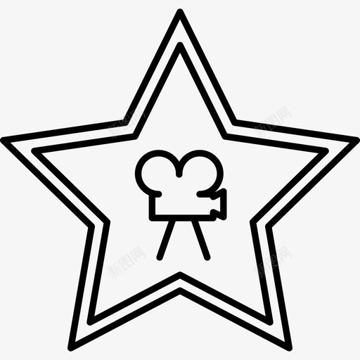 电影明星造型电影图标svg_新图网 https://ixintu.com 电影 电影明星 造型