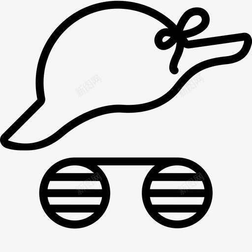 时尚夏日太阳镜图标svg_新图网 https://ixintu.com 夏日 太阳镜 时尚