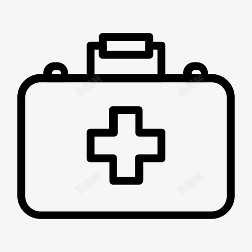 医疗包医生急救箱图标svg_新图网 https://ixintu.com 医生 医疗包 工具 急救箱 药品