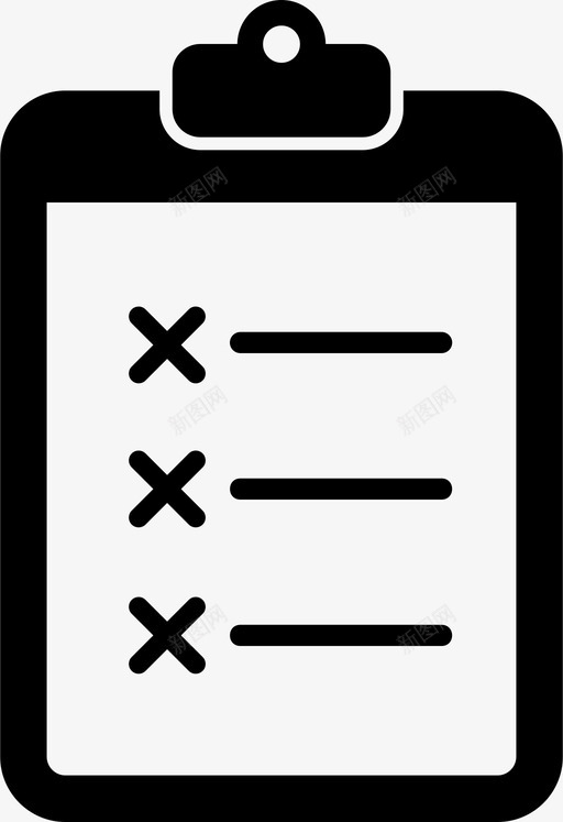 列表项目符号列表清单图标svg_新图网 https://ixintu.com 列表 剪贴板 清单 项目符号列表