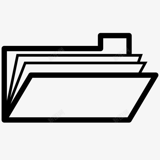 文件夹草稿纸张图标svg_新图网 https://ixintu.com 文件夹 纸张 草稿