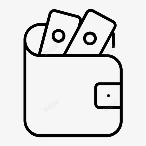 钱包包2图标svg_新图网 https://ixintu.com 包2 钱包