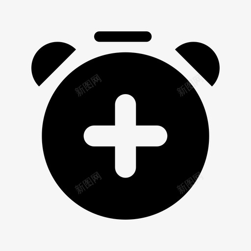 添加闹钟添加计时器时钟图标svg_新图网 https://ixintu.com 基本图标集 时钟 添加计时器 添加闹钟 计时员