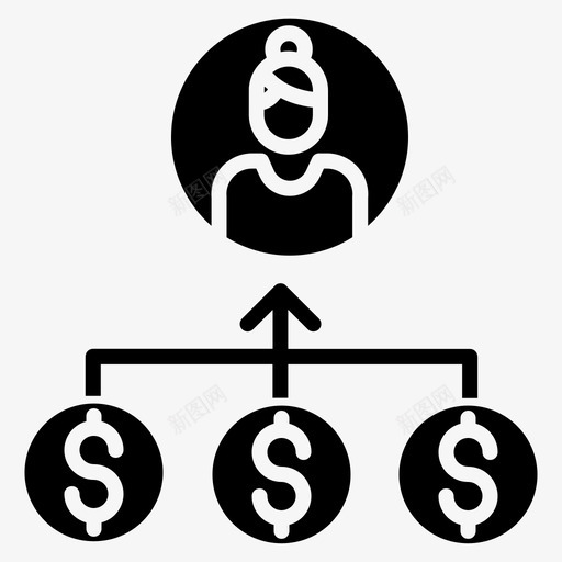 业务主管财务经理图标svg_新图网 https://ixintu.com 业务主管 财务经理