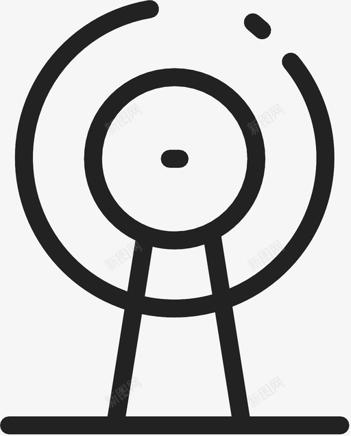 变送器电站铁塔图标svg_新图网 https://ixintu.com 变送器 电站 线路图标 铁塔