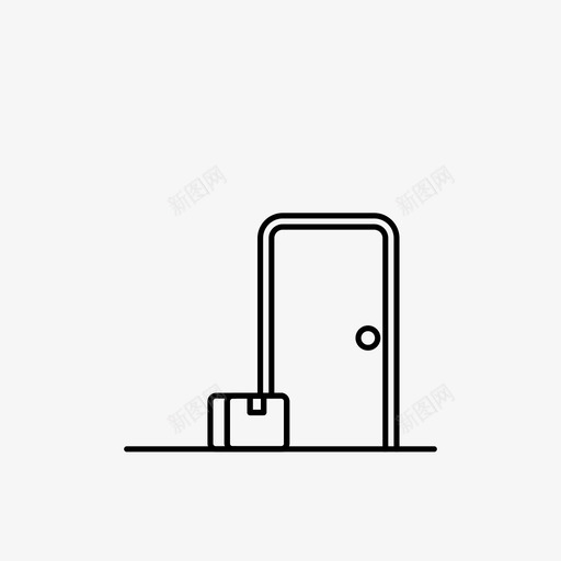 货到付款门电子商务图标svg_新图网 https://ixintu.com 包装 电子商务 货到付款 门