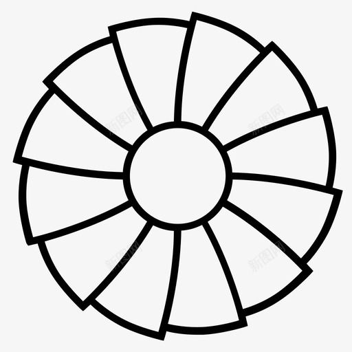 涡轮喷气发动机图标svg_新图网 https://ixintu.com 喷气发动机 涡轮