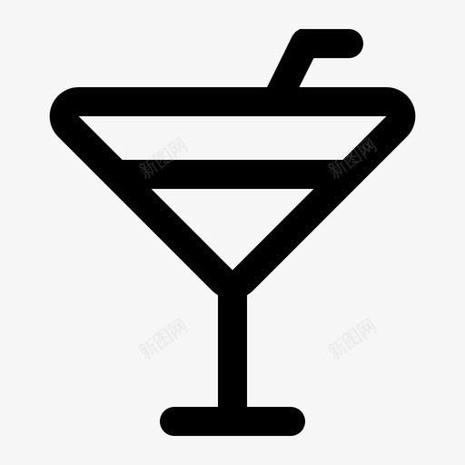 饮料鸡尾酒冷饮图标svg_新图网 https://ixintu.com 便利设施 冷饮 夏季饮料 果汁 柠檬水 饮料 鸡尾酒