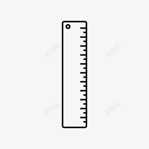 尺子办公室塑料图标svg_新图网 https://ixintu.com 办公室 塑料 学校 尺子 尺寸 文具