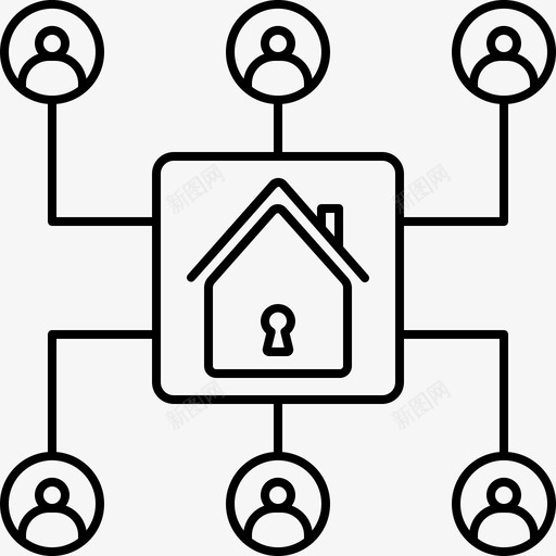 仓库同事住宅图标svg_新图网 https://ixintu.com 仓库 住宅 同事 库存 组织