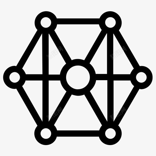 网状网络网络图网络结构图标svg_新图网 https://ixintu.com 数据管理线图标 网状网络 网络图 网络拓扑 网络结构