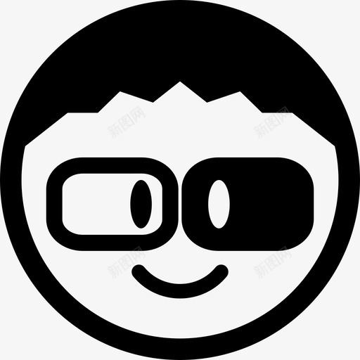 电影男孩3d眼镜化身图标svg_新图网 https://ixintu.com 3d眼镜 化身 电影男孩 角色