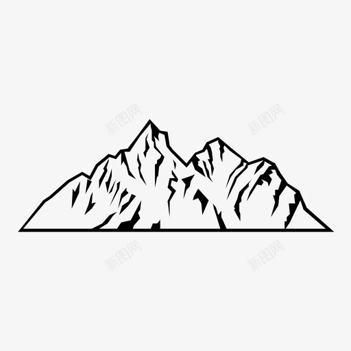 自然悬崖小山图标svg_新图网 https://ixintu.com 小山 山脉 山谷 悬崖 自然 风景