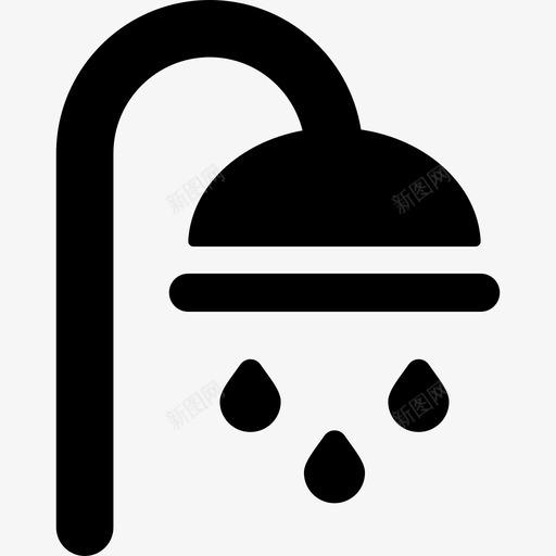淋浴医疗水疗放松图标svg_新图网 https://ixintu.com 医疗 水疗放松 淋浴