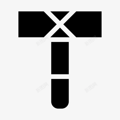 锤子建筑家庭修理图标svg_新图网 https://ixintu.com 家庭修理 工具 建筑 改进 锤子