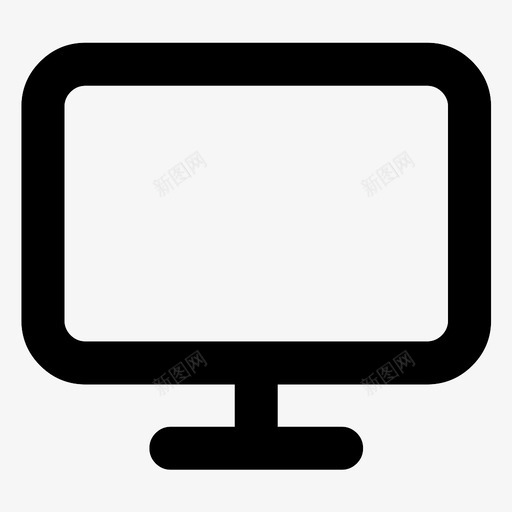 电脑台式机mac图标svg_新图网 https://ixintu.com mac 台式机 屏幕 显示器 电脑