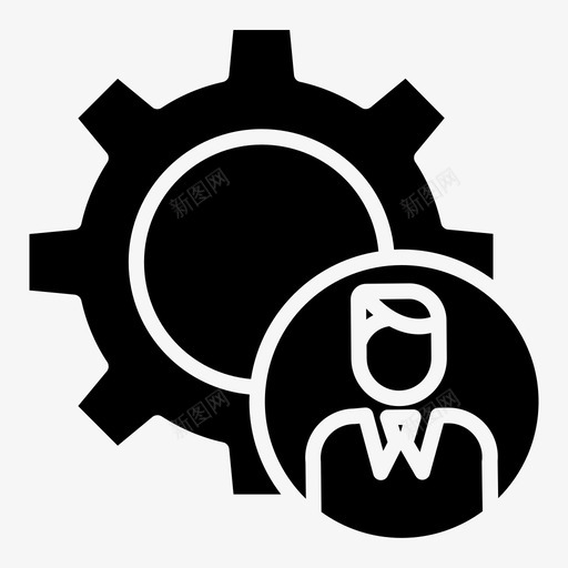 产品管理配置文件用户图标svg_新图网 https://ixintu.com 业务管理 产品管理 用户 配置文件