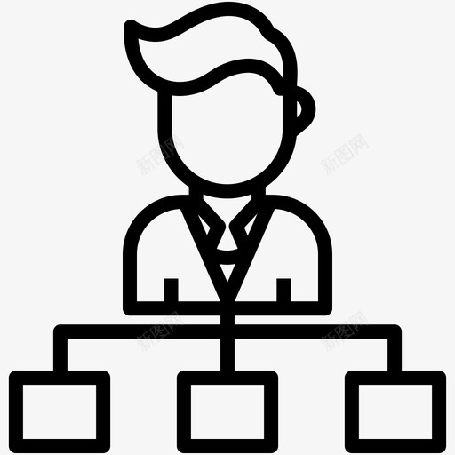 组织结构业务层次结构图标svg_新图网 https://ixintu.com 业务 层次结构 用户 男 组织结构 配置文件