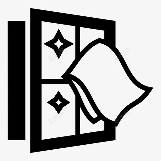擦窗布擦图标svg_新图网 https://ixintu.com 布 擦 擦窗