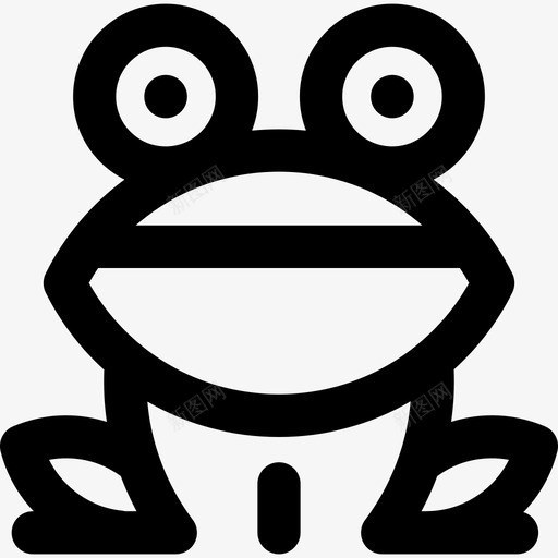 青蛙动物小动物图标svg_新图网 https://ixintu.com 动物 小动物 青蛙