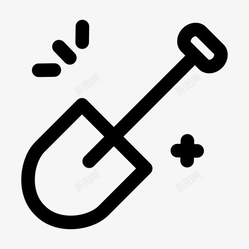 铲挖铁图标svg_新图网 https://ixintu.com 器具 挖 海洋生物 轮廓 铁 铲