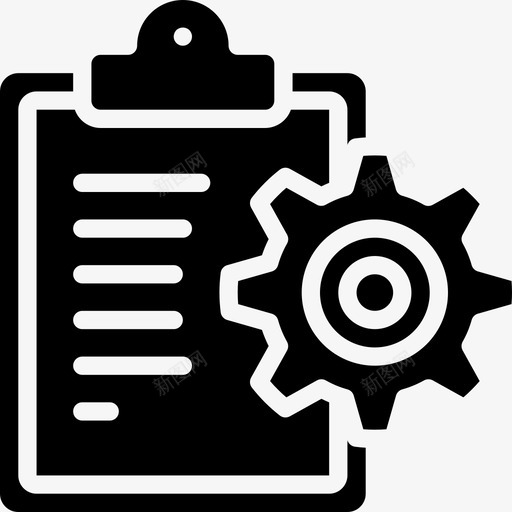 任务选项剪贴板hr图标svg_新图网 https://ixintu.com hr 人力资源 任务分配 任务选项 剪贴板