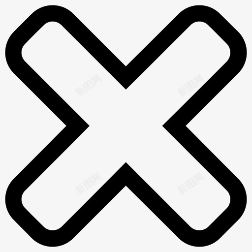 乘法接近拒绝图标svg_新图网 https://ixintu.com 乘法 拒绝 接近 数学 退出