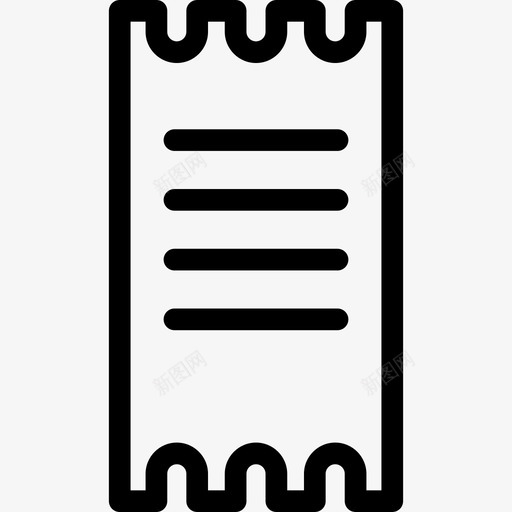 票证直系电子商务图标svg_新图网 https://ixintu.com 直系电子商务 票证