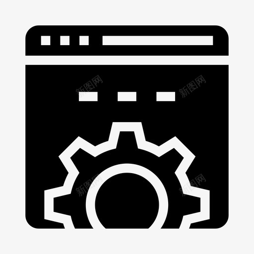 网页设置internet联机图标svg_新图网 https://ixintu.com internet 网页 网页设置 联机 设置图标 选项