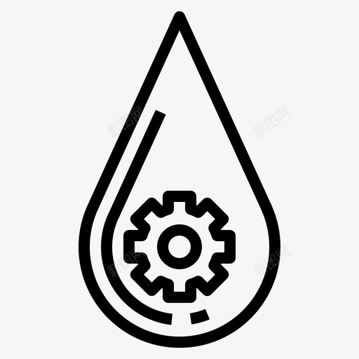 滴自然雨滴图标svg_新图网 https://ixintu.com 天气 工业 泪滴 滴 自然 雨滴