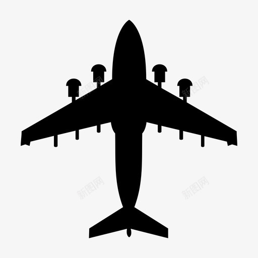 飞机空军喷气式飞机图标svg_新图网 https://ixintu.com 喷气式飞机 空军 飞机