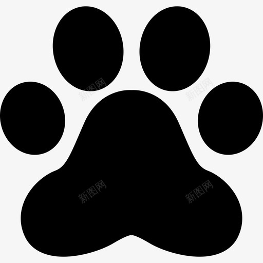爪印动物环保图标svg_新图网 https://ixintu.com 动物 爪印 环保