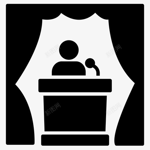 研讨会商务会议会议图标svg_新图网 https://ixintu.com 企业管理实心图标 会议 商务会议 研讨会