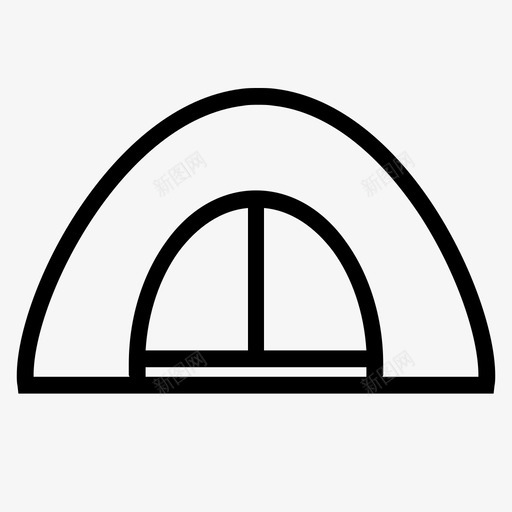 帐篷登山者假日图标svg_新图网 https://ixintu.com 假日 假日图标集 帐篷 旅行 登山者