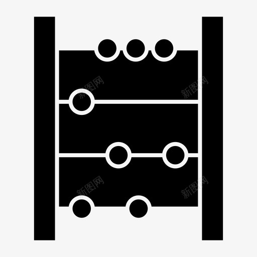 算盘计算计数图标svg_新图网 https://ixintu.com 学校 数学 算盘 计数 计算