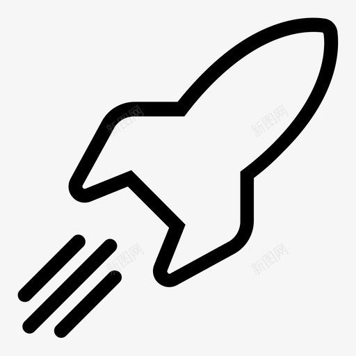 火箭船发射航天飞机图标svg_新图网 https://ixintu.com 发射 宇宙飞船 火箭船 航天飞机