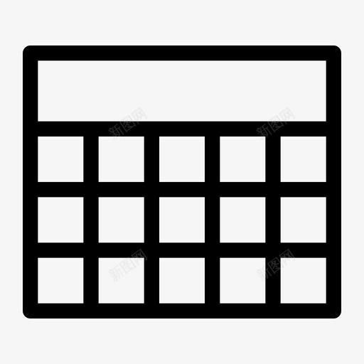 表行列网格图标svg_新图网 https://ixintu.com 19062018 列 列表 网格 表行