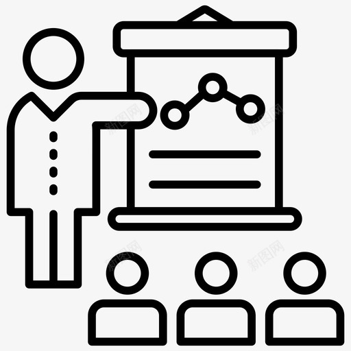 业务培训业务发展营销培训图标svg_新图网 https://ixintu.com 专业培训 业务发展 业务培训 培训服务 网络和搜索引擎优化线图标 营销培训